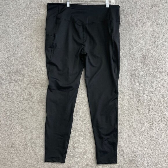 NWOT Eddie Bauer Trail Tight Women's XL Black Leggings High Waist Stretchy - Picture 5 of 11